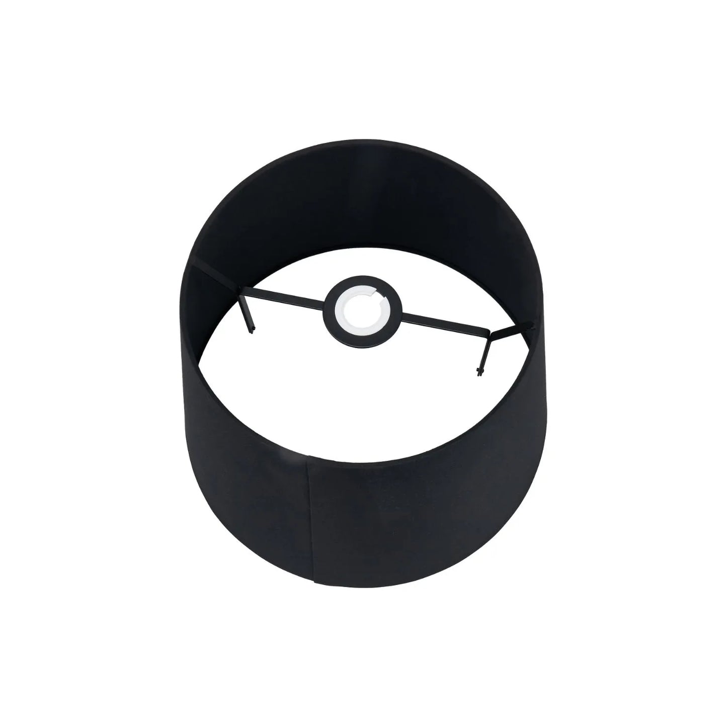 Black & White Art Deco Ceramic Urn Table Lamp with Black Tapered Cotton Shade – Monochrome Decorative Lighting 70x40x40cm | Click Style