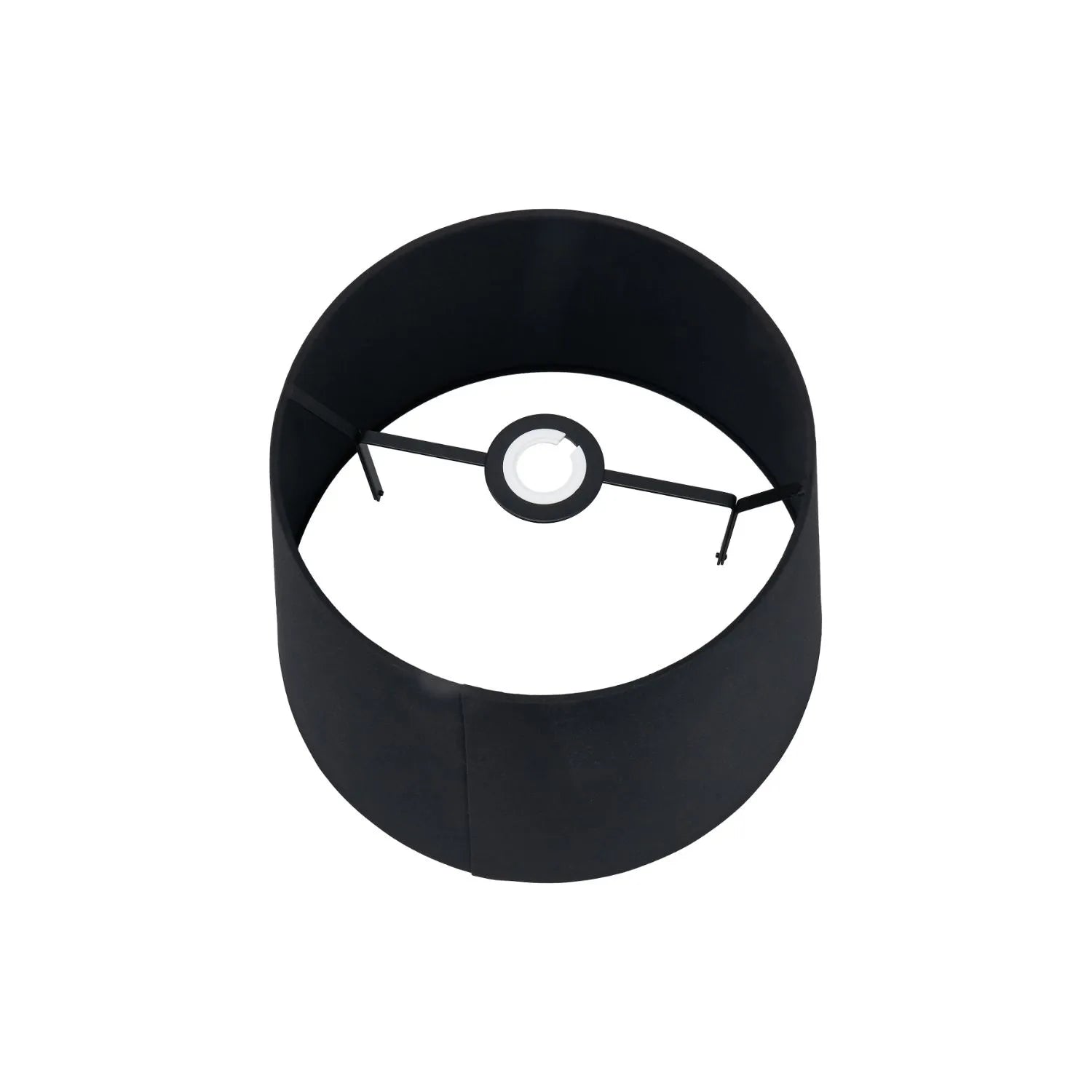 Black & White Art Deco Ceramic Urn Table Lamp with Black Tapered Cotton Shade – Monochrome Decorative Lighting 70x40x40cm | Click Style