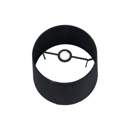 Black & White Art Deco Ceramic Urn Table Lamp with Black Tapered Cotton Shade – Monochrome Decorative Lighting 70x40x40cm | Click Style