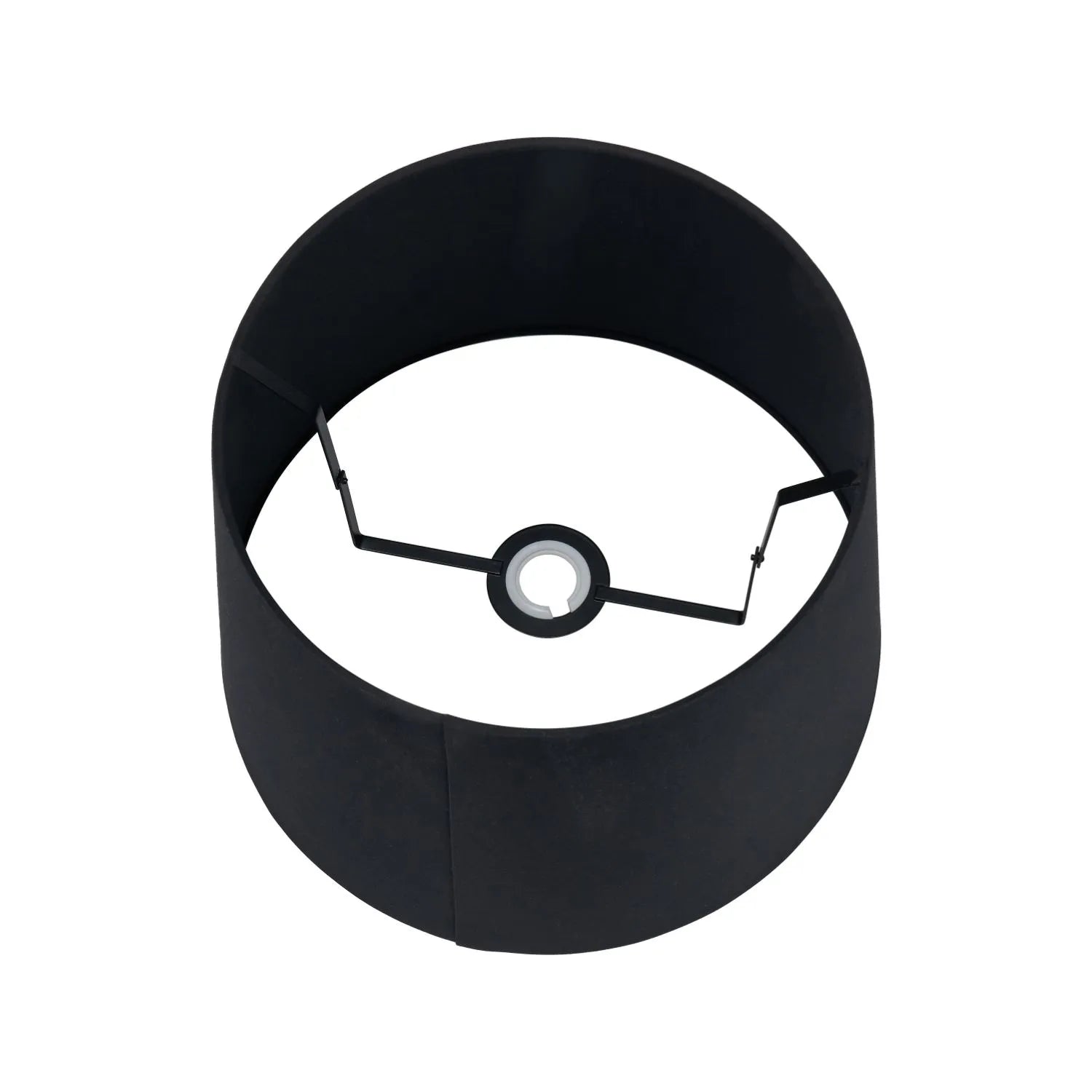 Black & White Art Deco Ceramic Urn Table Lamp with Black Tapered Cotton Shade – Monochrome Decorative Lighting 70x40x40cm | Click Style