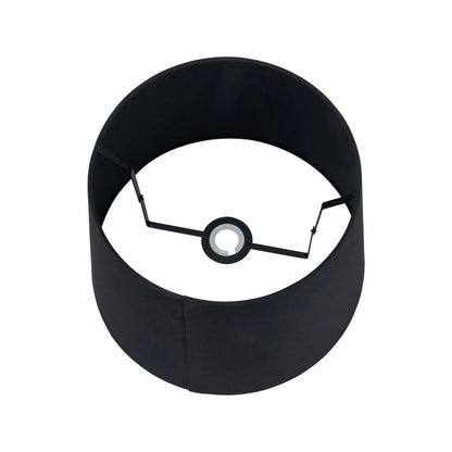 Black & White Art Deco Ceramic Urn Table Lamp with Black Tapered Cotton Shade – Monochrome Decorative Lighting 70x40x40cm | Click Style