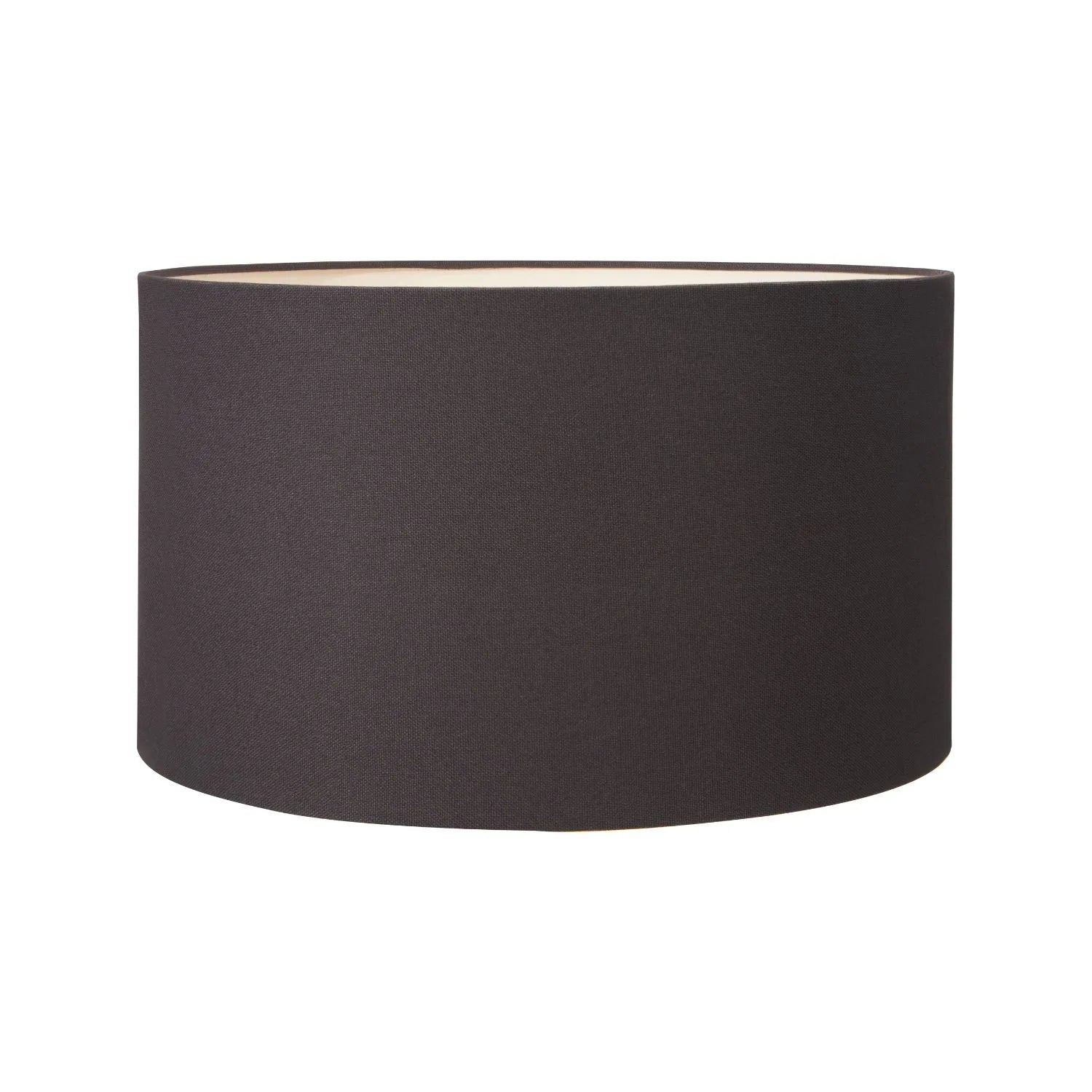 Black & White Art Deco Ceramic Urn Table Lamp with Grey Handloom Cotton Drum Shade – Monochrome Decorative Lighting 67x40x40cm | Click Style