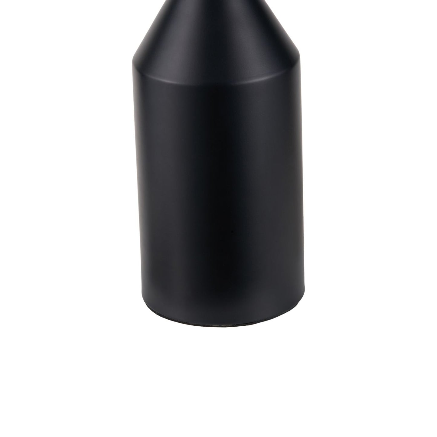 Black Sculptural Metal Table Lamp with Structured Natural Linen Rounded Squat Shade – Contemporary Cream & Black Bedside and Side Table Light 66x34x34cm | Click Style