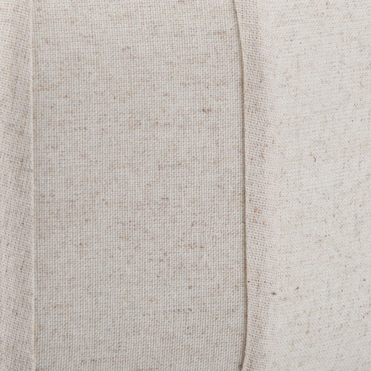 Black Sculptural Metal Table Lamp with Structured Natural Linen Rounded Squat Shade – Contemporary Cream & Black Bedside and Side Table Light 66x34x34cm | Click Style