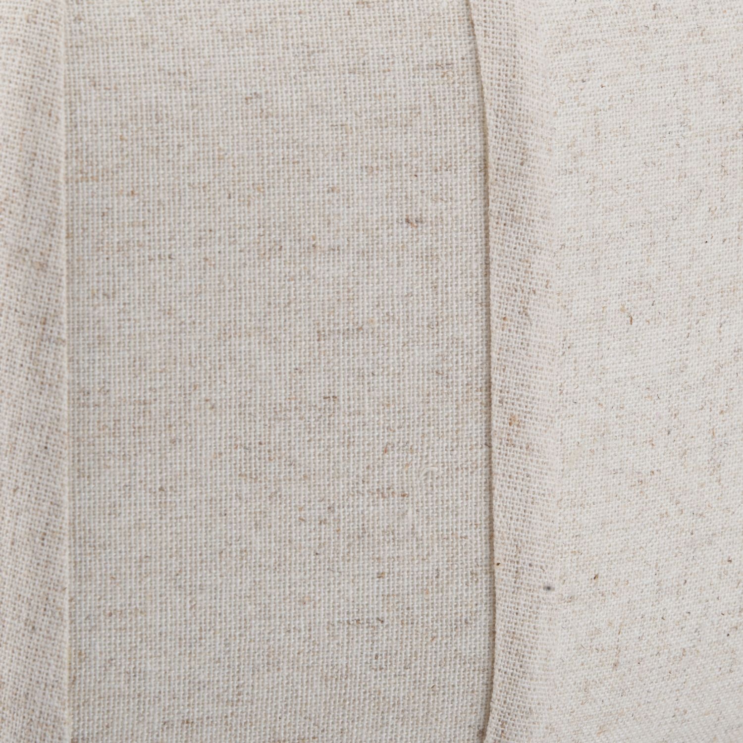 Black Sculptural Metal Table Lamp with Structured Natural Linen Rounded Squat Shade – Contemporary Cream & Black Bedside and Side Table Light 66x34x34cm | Click Style