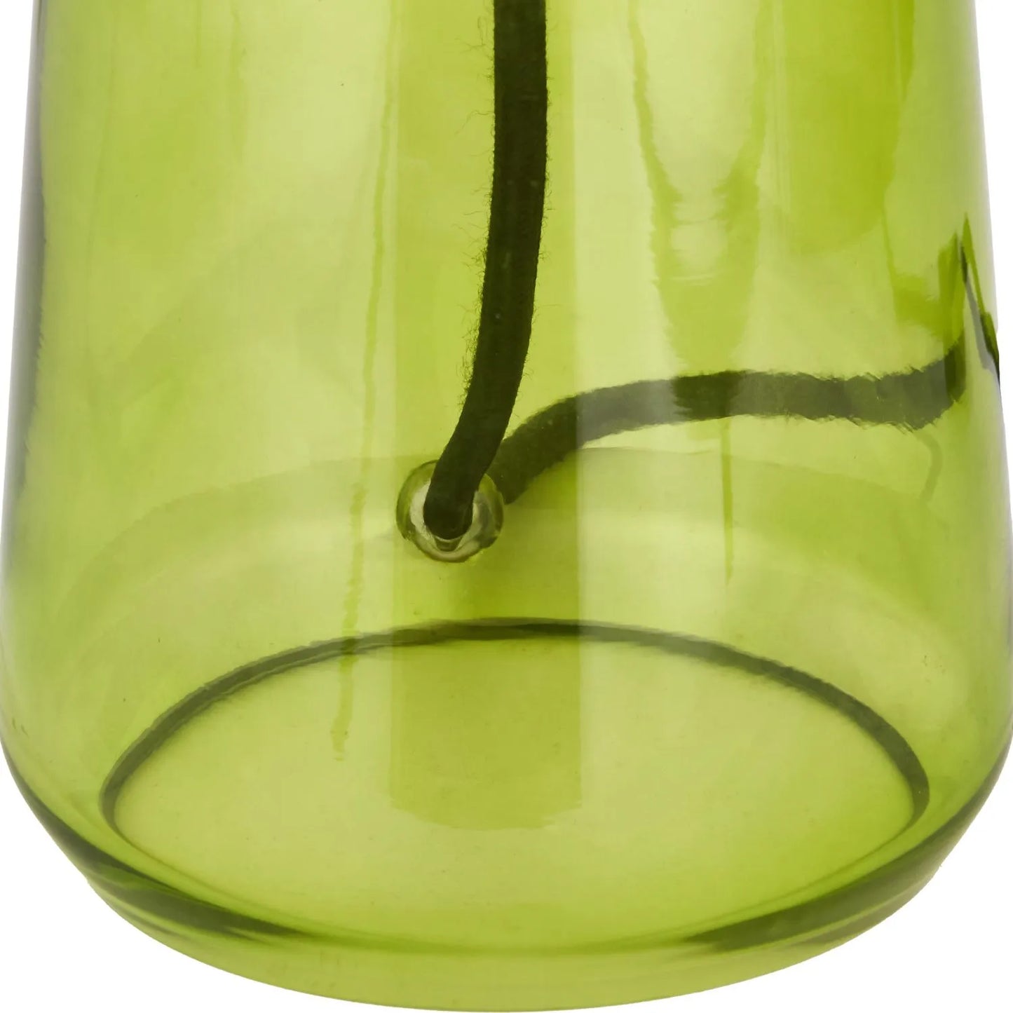 Bright Green Glass Table Lamp with Dome-Shaped Ribbed Chartreuse Glass Shade & Gold Lampholder – Retro Eclectic Bedside & Side Table Light 37x20x20cm | Click Style