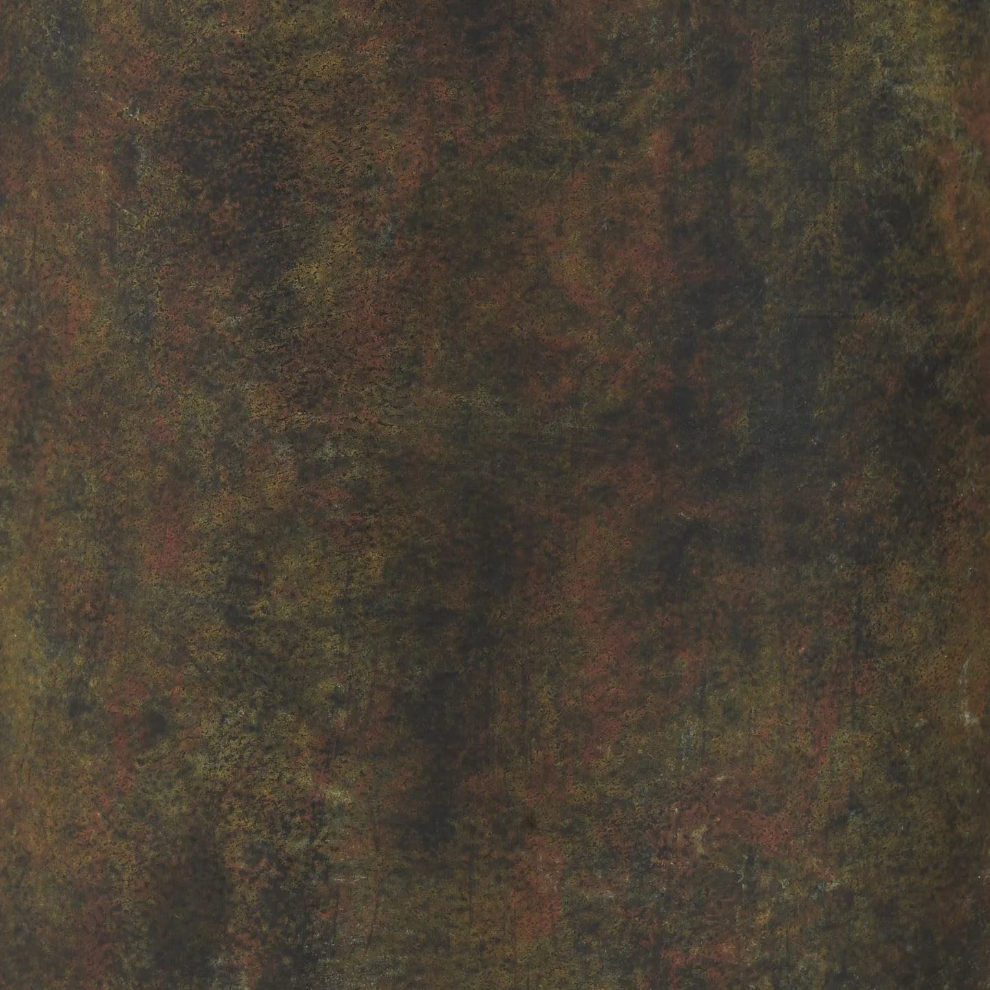 Brown & Green Aged Metal Floor Lamp with 45cm White Self-Lined Linen Drum Shade 159x45x45cm | Click Style