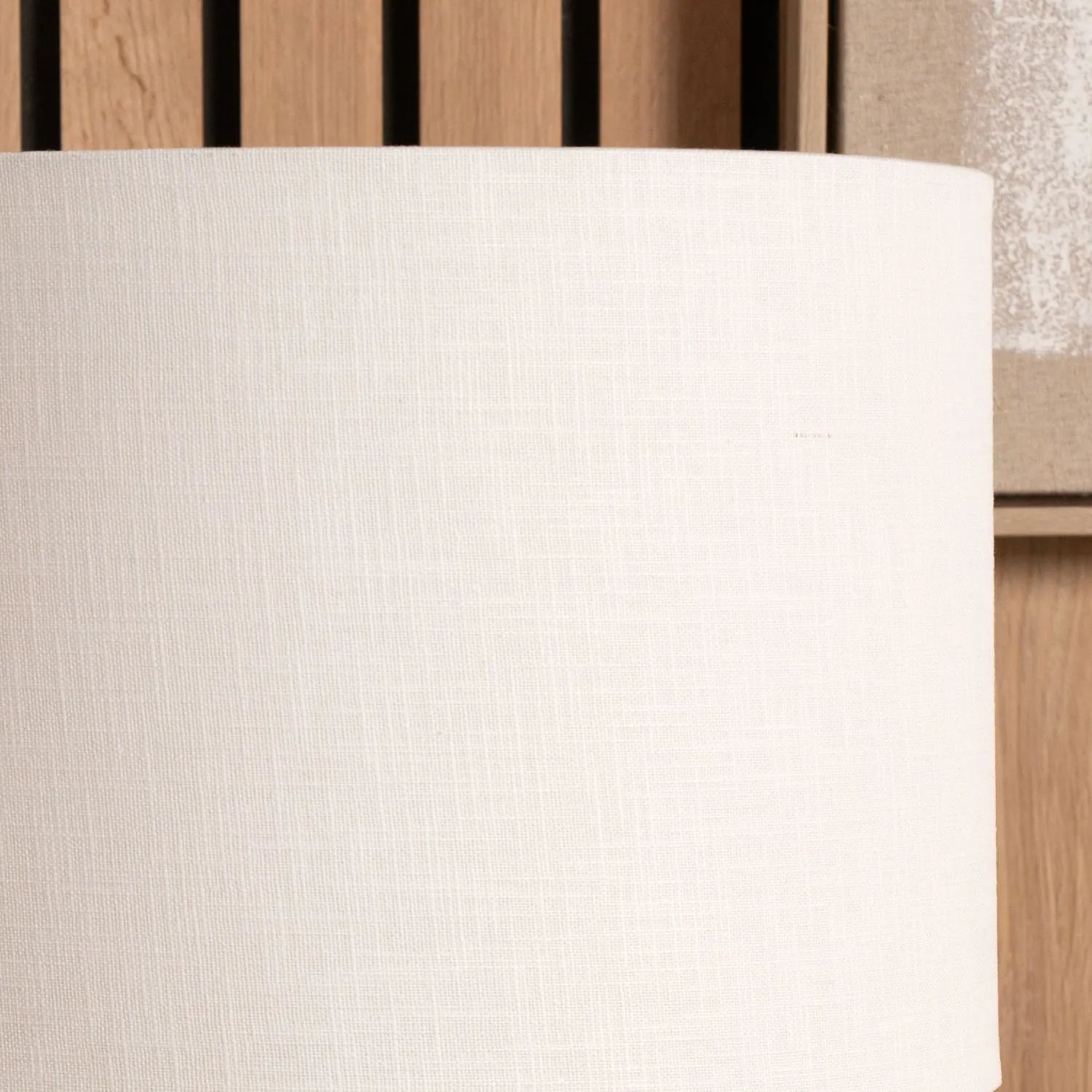 Brown & Green Aged Metal Floor Lamp with 45cm White Self-Lined Linen Drum Shade 159x45x45cm | Click Style