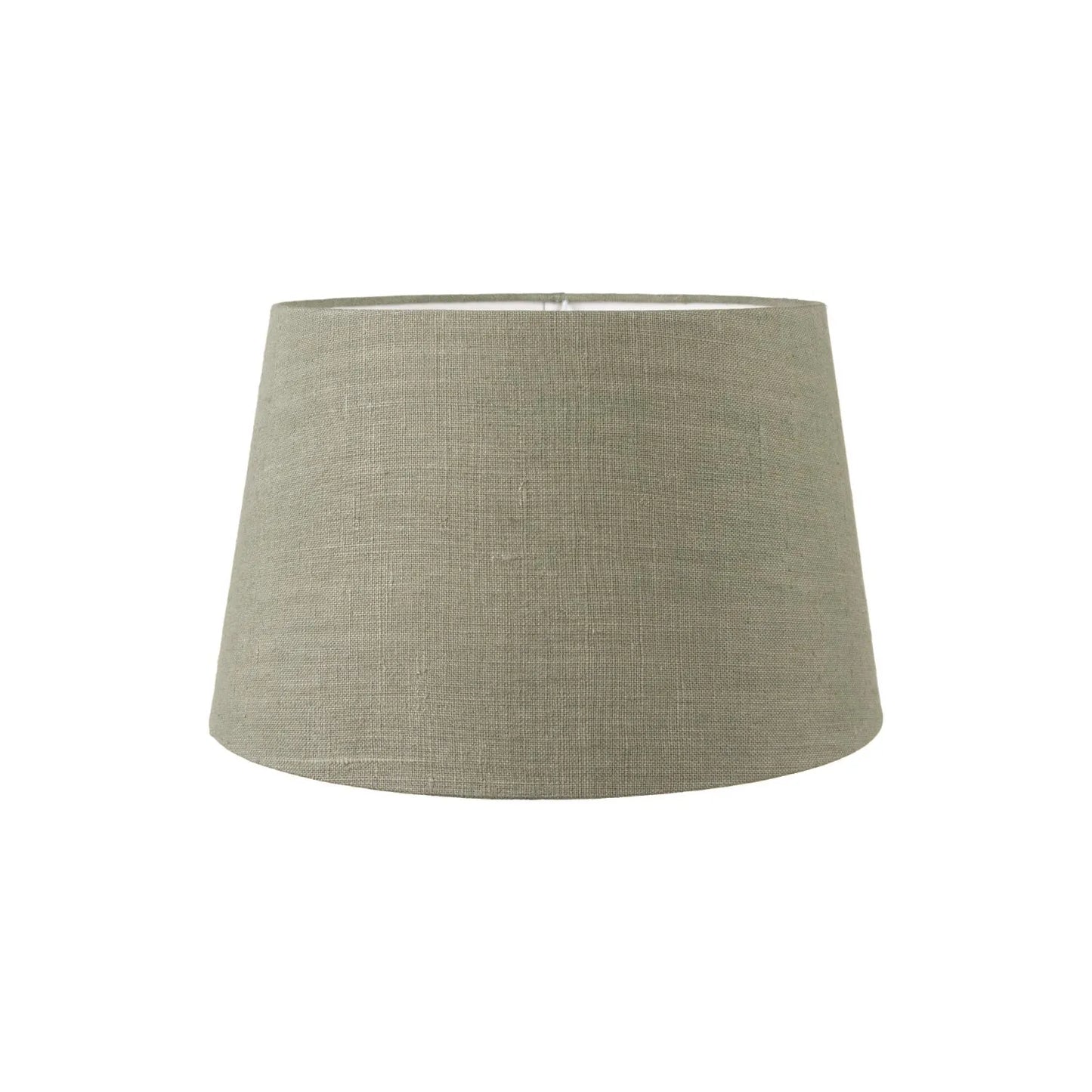 Brown & Green Aged Metal Tapered Table Lamp with 40cm Pistachio Green Linen Tapered Shade – Sculptural Bedside & Side Table Light 73x40x40cm | Click Style