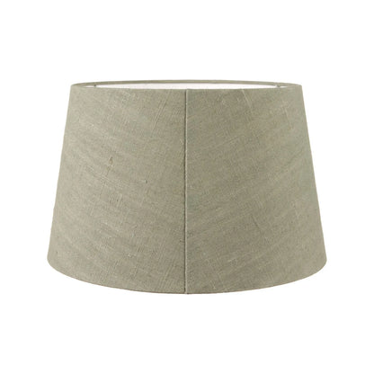 Brown & Green Aged Metal Tapered Table Lamp with 40cm Pistachio Green Linen Tapered Shade – Sculptural Bedside & Side Table Light 73x40x40cm | Click Style
