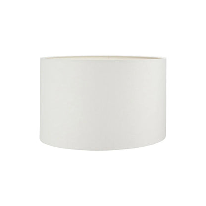 Brown & Green Aged Metal Tapered Table Lamp with 40cm White Self-Lined Linen Drum Shade – Sculptural Bedside & Side Table Light 76x40x40cm | Click Style