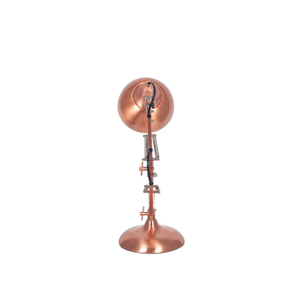 Brushed Copper Architect Task Lamp – Adjustable Desk Light with Metal Arm & Tilting Shade 55x19cm - Click Style