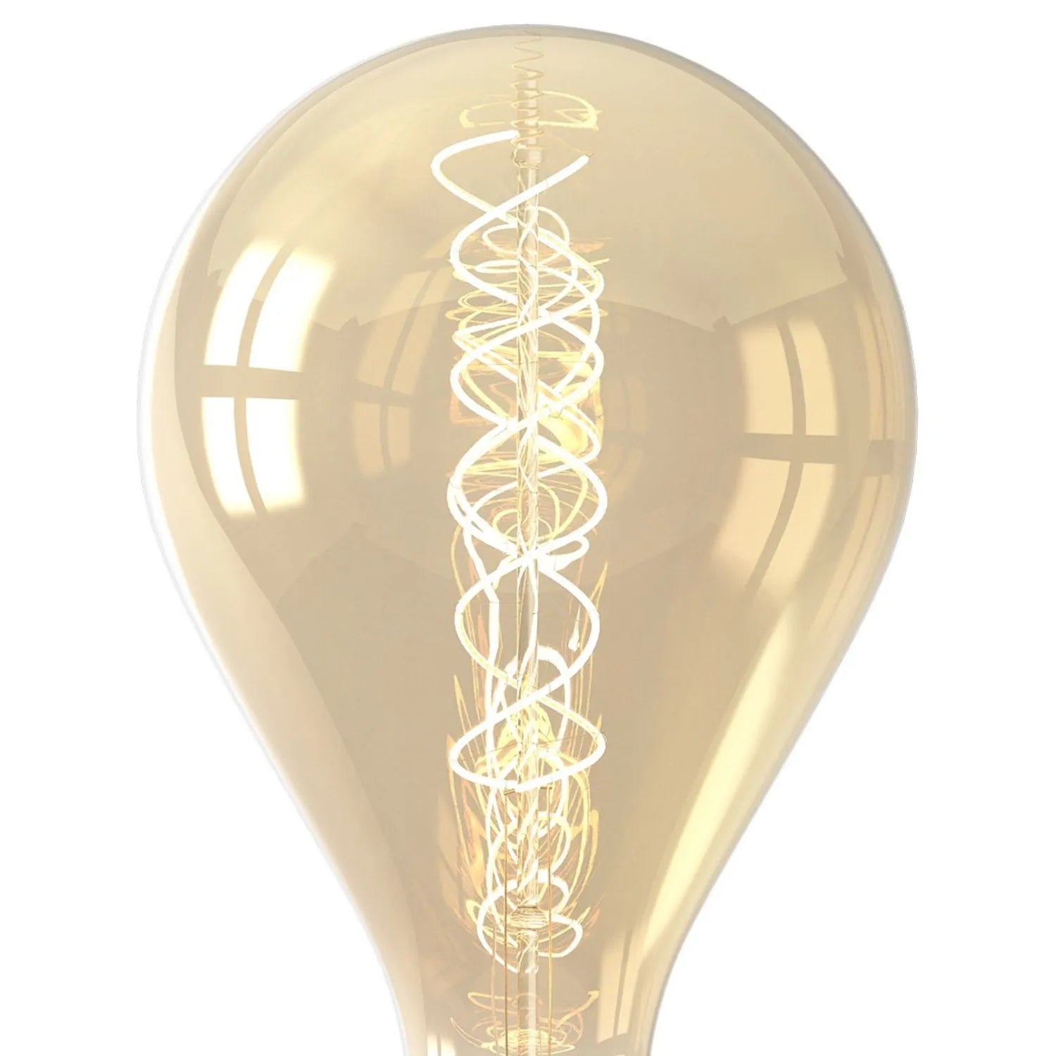 Calex XXL E27 LED Dimmable Screw Filament Bulb – Giant Gold Glass Organic Teardrop Light 4W 200 Lumens 2100K 33x16x16cm - Click Style