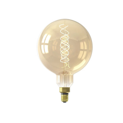 Calex XXL E27 LED Dimmable Screw Filament Globe Bulb – Giant Gold Glass Light 4W 200 Lumens 2100K 30x20x20cm - Click Style