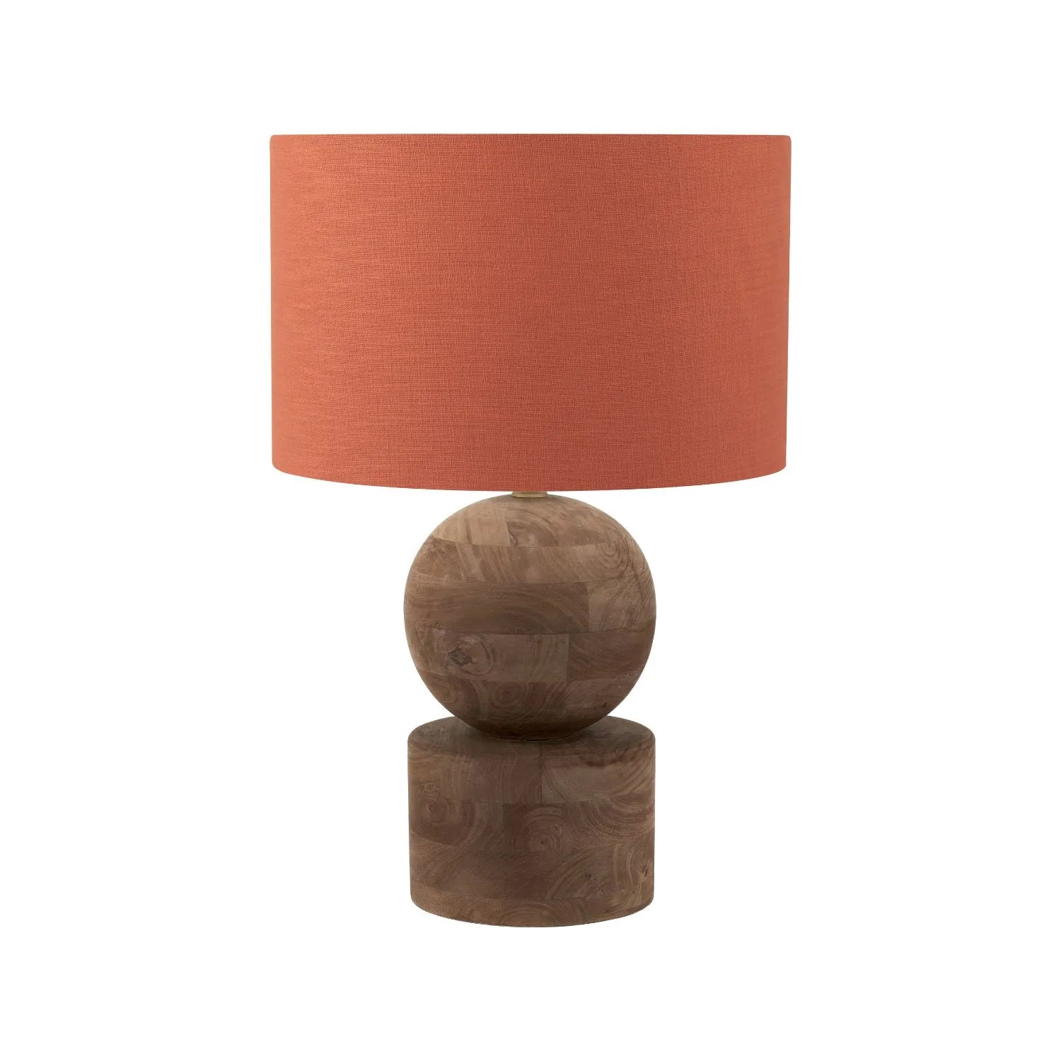 Cinnamon Linen Self Lined Drum Lampshade 45cm/18in - Click Style