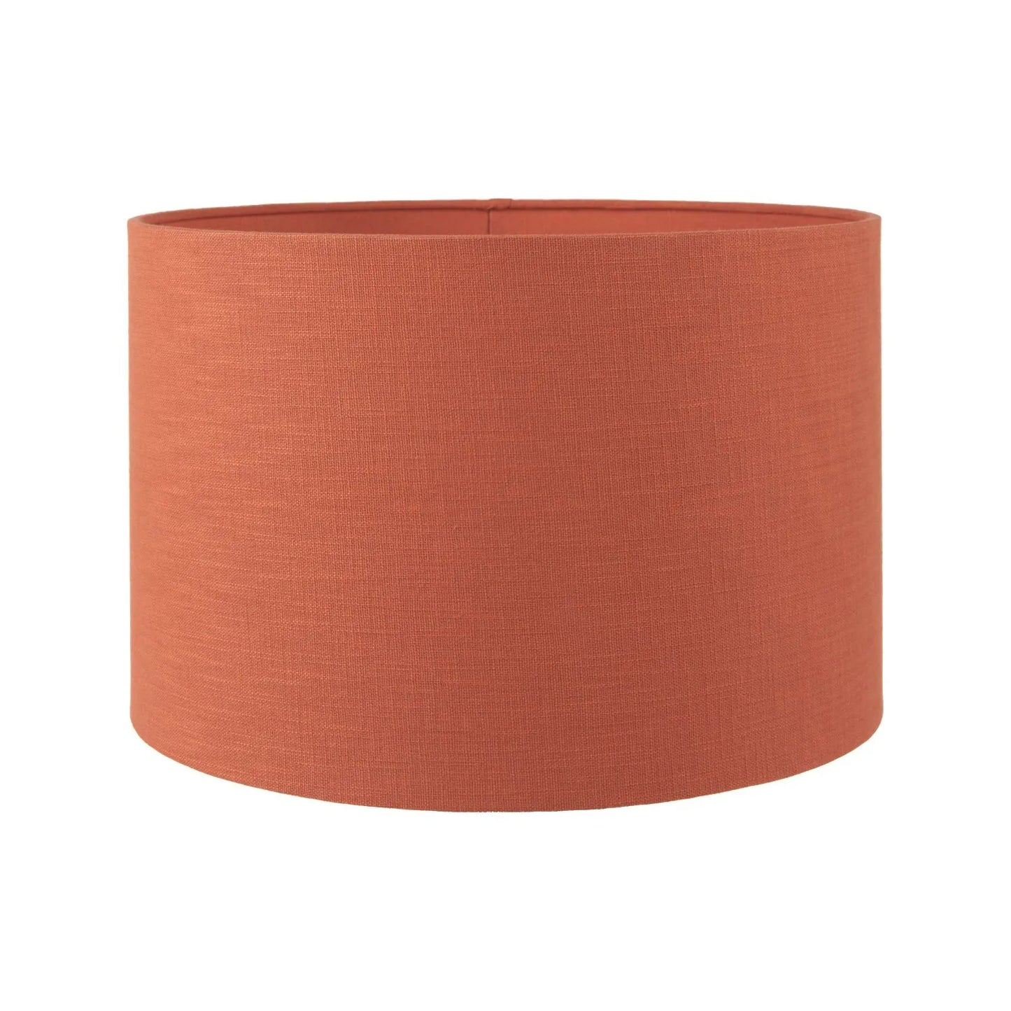 Cinnamon Linen Self Lined Drum Lampshade 45cm/18in - Click Style