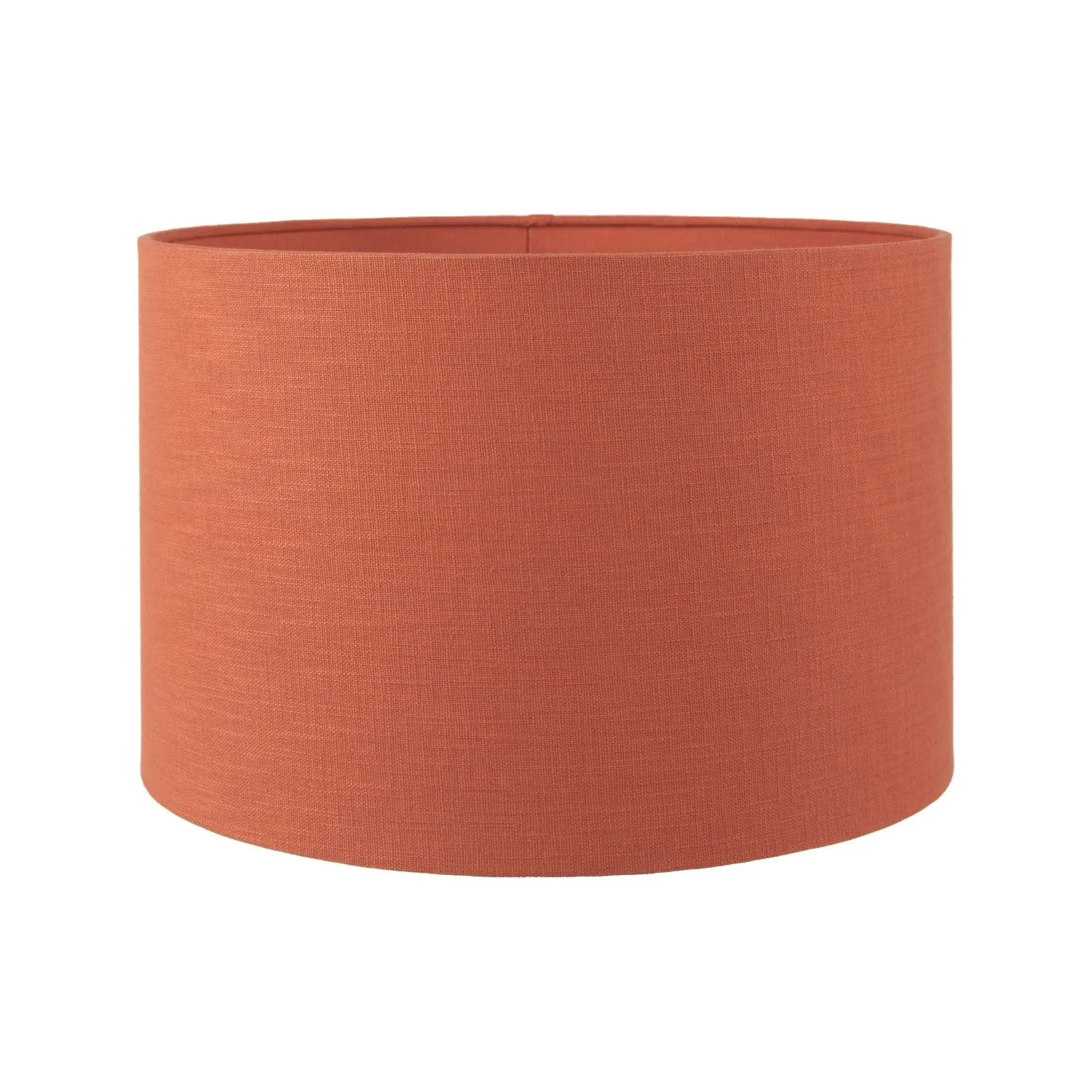 Cinnamon Linen Self Lined Drum Lampshade 45cm/18in - Click Style