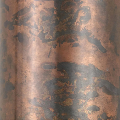 Copper Effect Adjustable Pendant Ceiling Light with Metal Dome Shade – Industrial Modern Suspension Lamp H126x15x15cm | Click Style