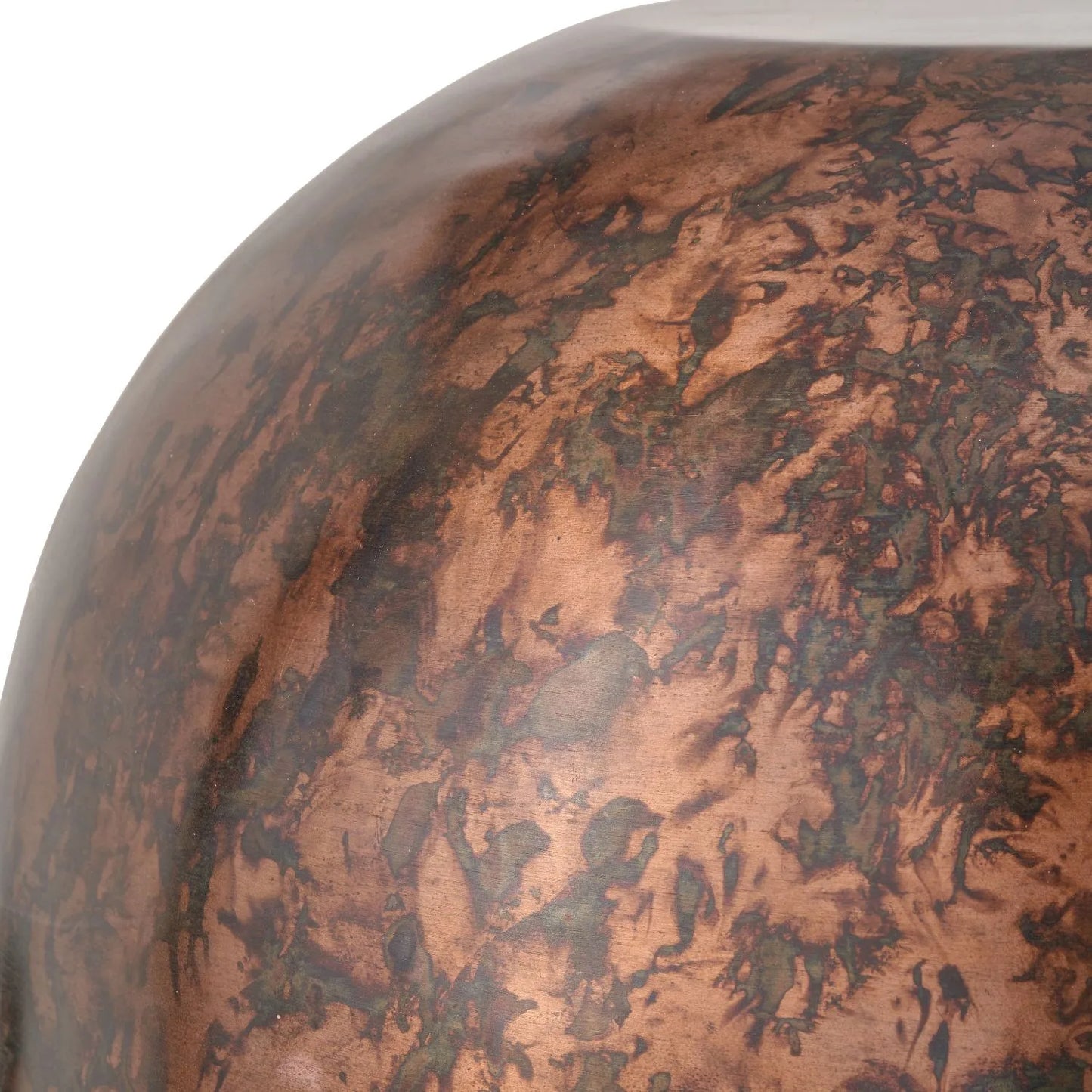 Copper Effect Adjustable Pendant Ceiling Light with Wide Metal Dome Shade – Industrial Modern Suspension Lamp H130x47x47cm | Click Style