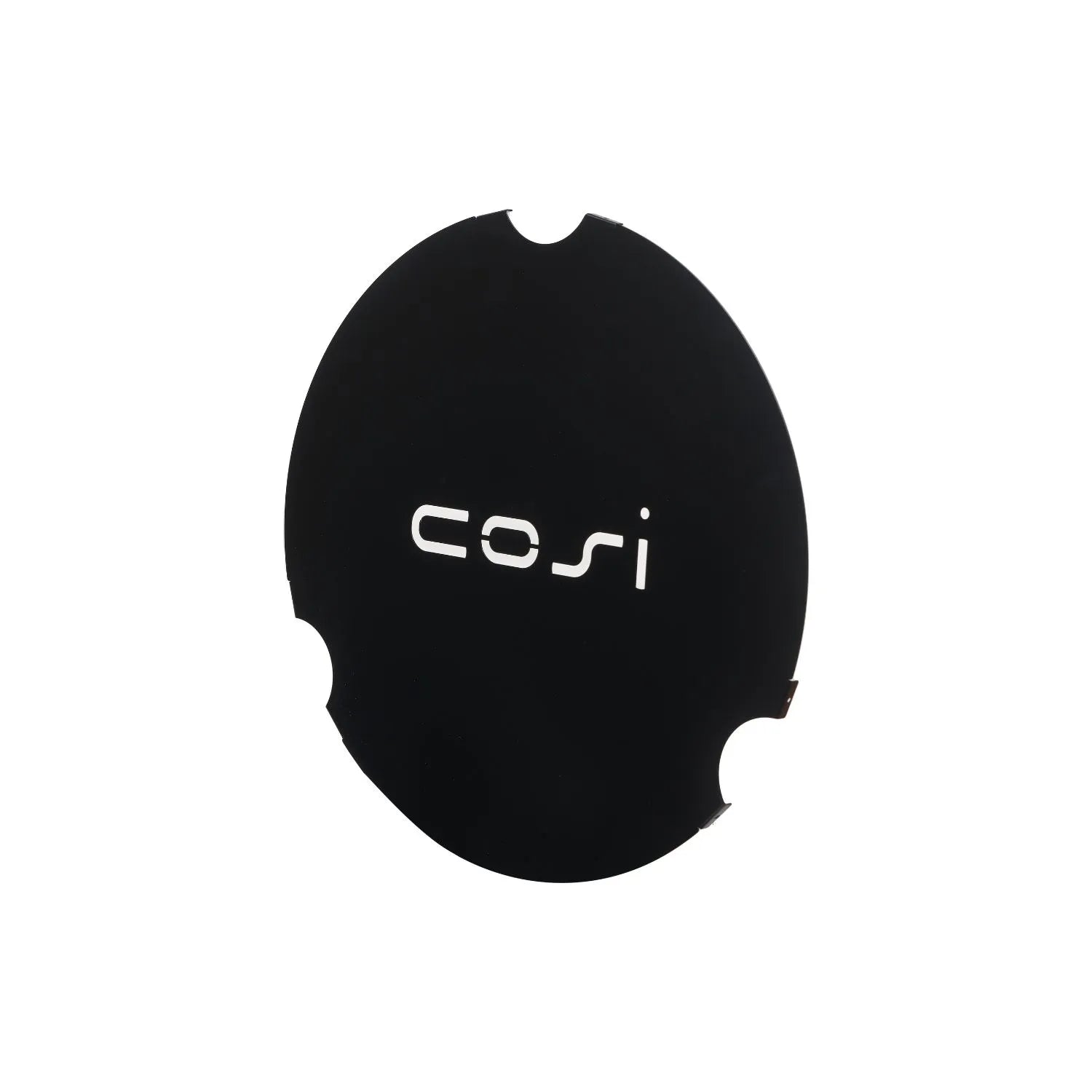 Cosi Round Metal Cover Plate – Large Black Burner Protector for Fire Pits Compatible with Cosiglass Round Wind Guard 52x52cm - Click Style