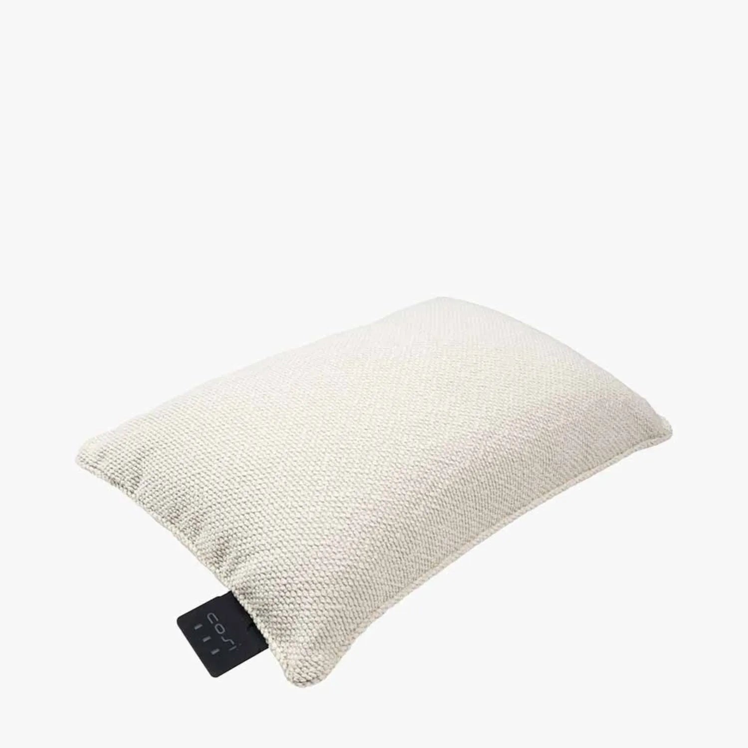 Cosipillow Cream Boucle Heated Indoor & Outdoor Rectangular Cushion Pillow with Infrared Heating & Rechargeable Battery 60x40x17cm - Click Style