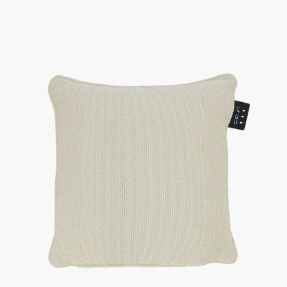 Cosipillow Cream Boucle Heated Indoor & Outdoor Square Cushion Pillow with Infrared Heating & Rechargeable Battery 50x50x17cm - Click Style