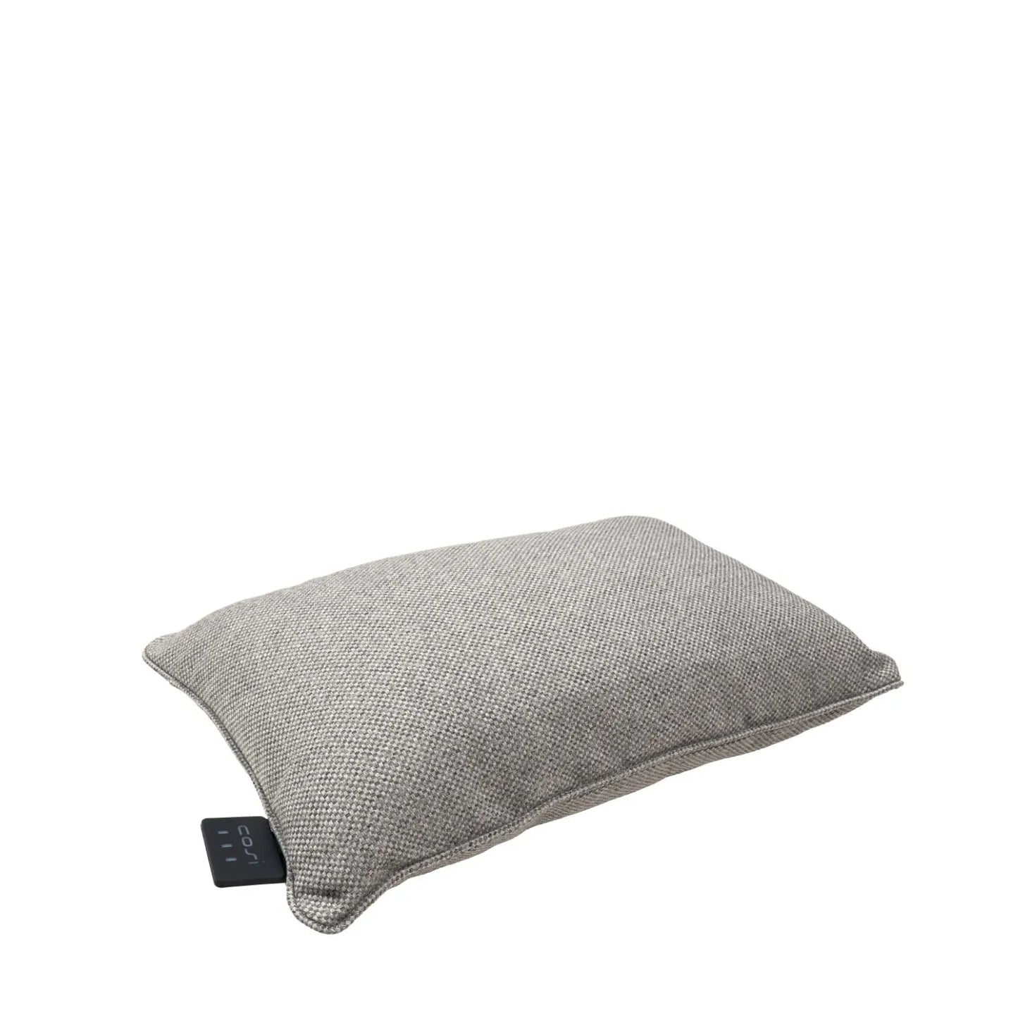 Cosipillow Grey Heated Indoor & Outdoor Rectangular Cushion Pillow with Infrared Heating & Rechargeable Battery 60x40x17cm - Click Style