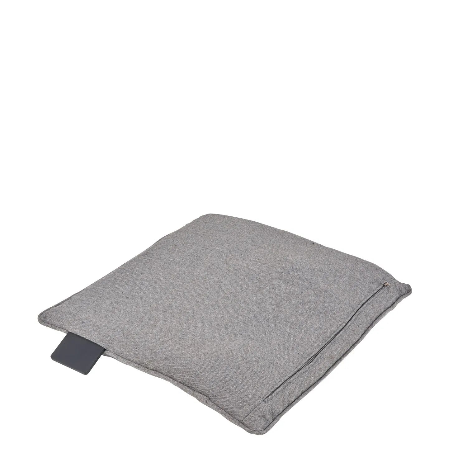 Cosipillow Grey Heated Indoor & Outdoor Square Seat Cushion Pillow with Infrared Heating & Rechargeable Battery 40x40x3cm  Click Style