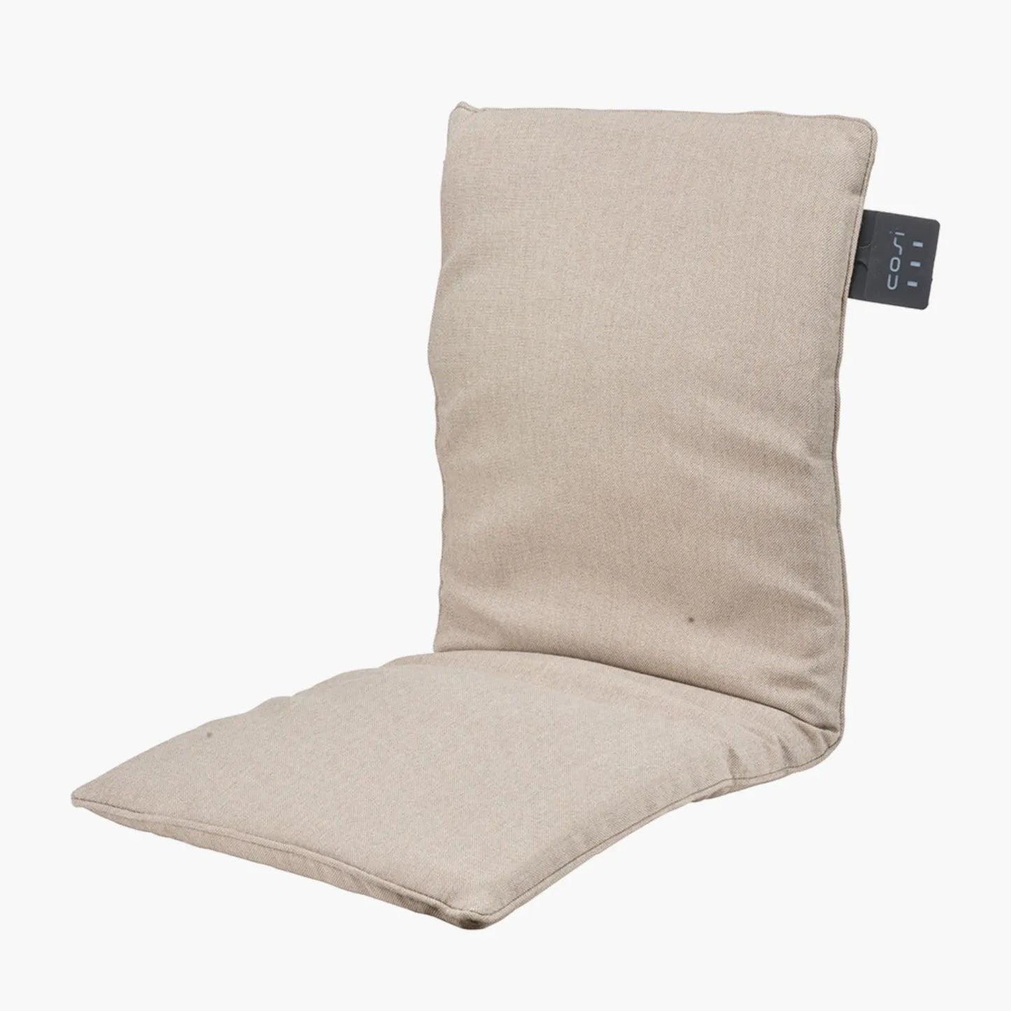 Cosipillow Neutral Beige Heated Indoor & Outdoor Seat & Backrest Cushion Pillow with Infrared Heating & Rechargeable Battery 40x90x3cm - Click Style