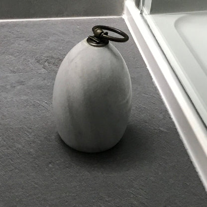 Grey Door Stop made with natural marble