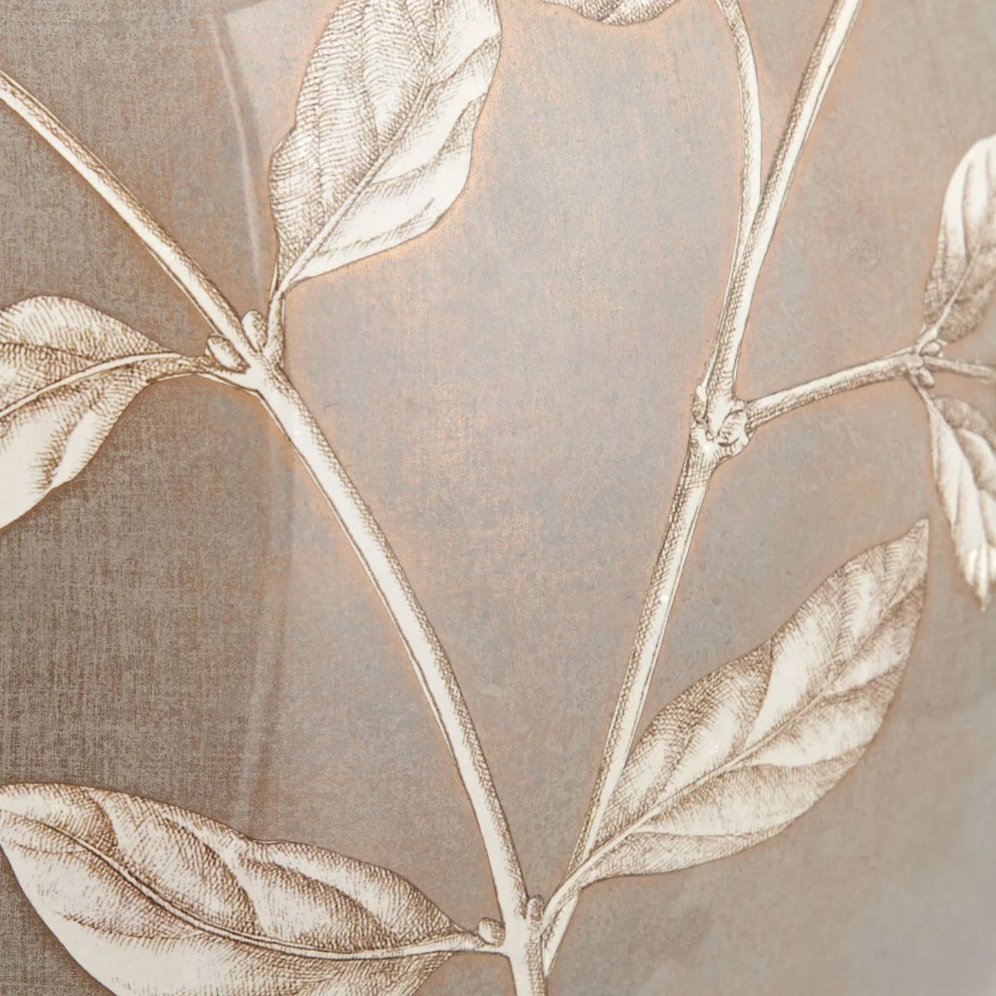 Jenny Worrall Honeysuckle Berries & Foliage Cream & Beige Taupe Glass Table Lamp Base | Handcrafted Floral Lighting with Antique Brass Base – Click Style