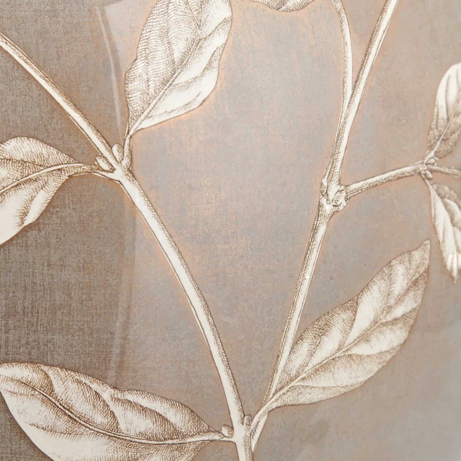 Jenny Worrall Honeysuckle Berries & Foliage Cream & Beige Taupe Glass Table Lamp Base | Handcrafted Floral Lighting with Antique Brass Base – Click Style