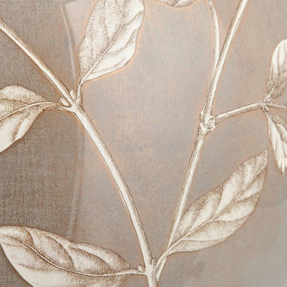 Jenny Worrall Honeysuckle Berries & Foliage Cream & Beige Taupe Glass Table Lamp Base | Handcrafted Floral Lighting with Antique Brass Base – Click Style