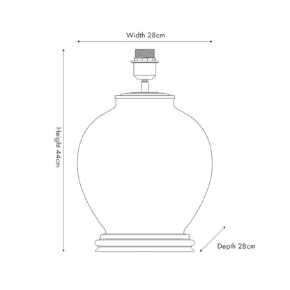 JJenny Worrall Honeysuckle Berries & Foliage Cream & Beige Taupe Glass Table Lamp Base | Handcrafted Floral Lighting with Antique Brass Base Dimensions – Click Style