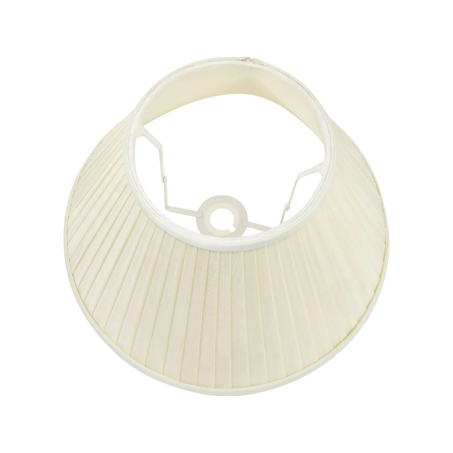 Jenny Worrall Honeysuckle & Foliage Cream Champagne Gold Glass Table Lamp with Almond Cream Silk Knife Pleat Tapered Shade | Click Style