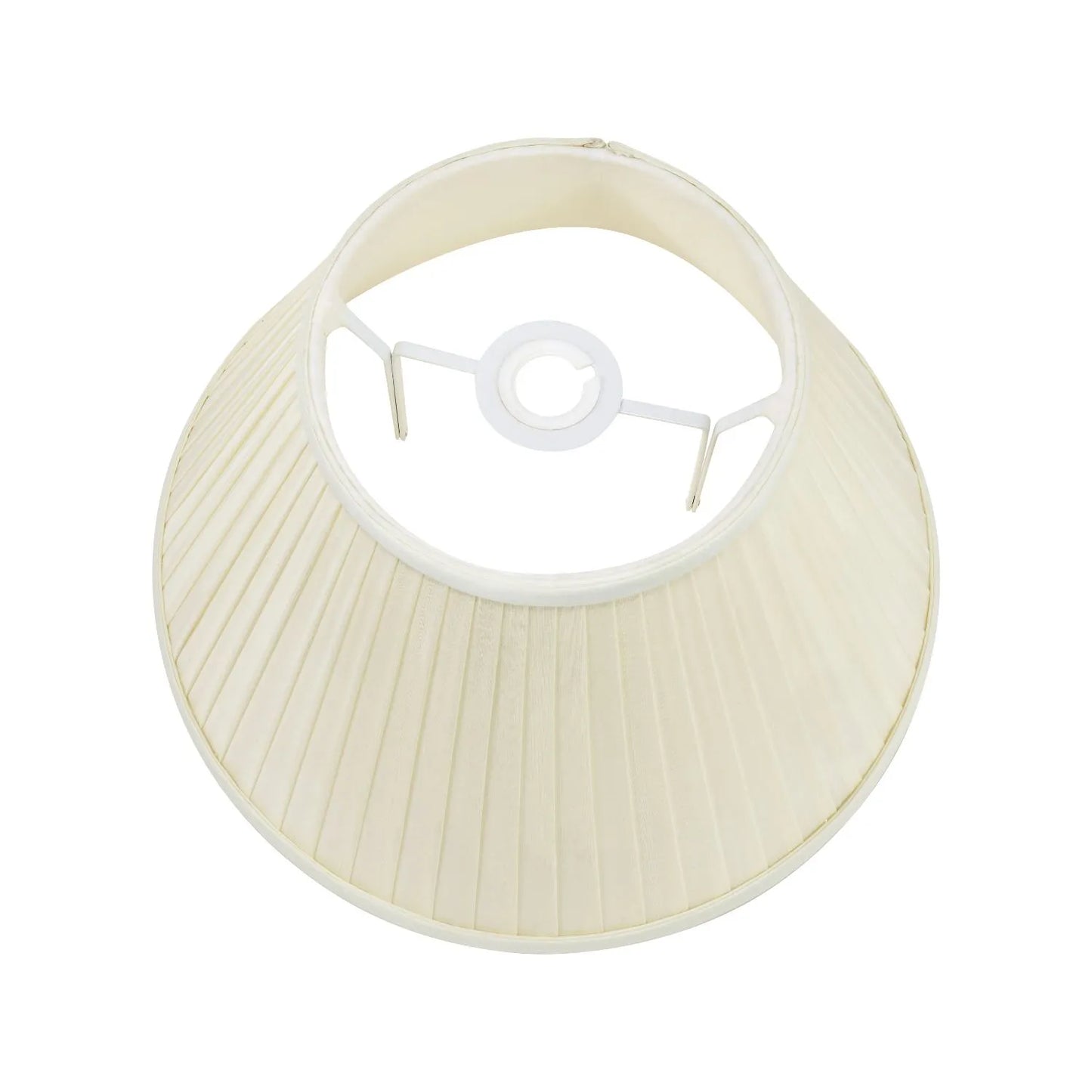 Jenny Worrall Honeysuckle & Foliage Cream Champagne Gold Glass Table Lamp with Almond Cream Silk Knife Pleat Tapered Shade | Click Style