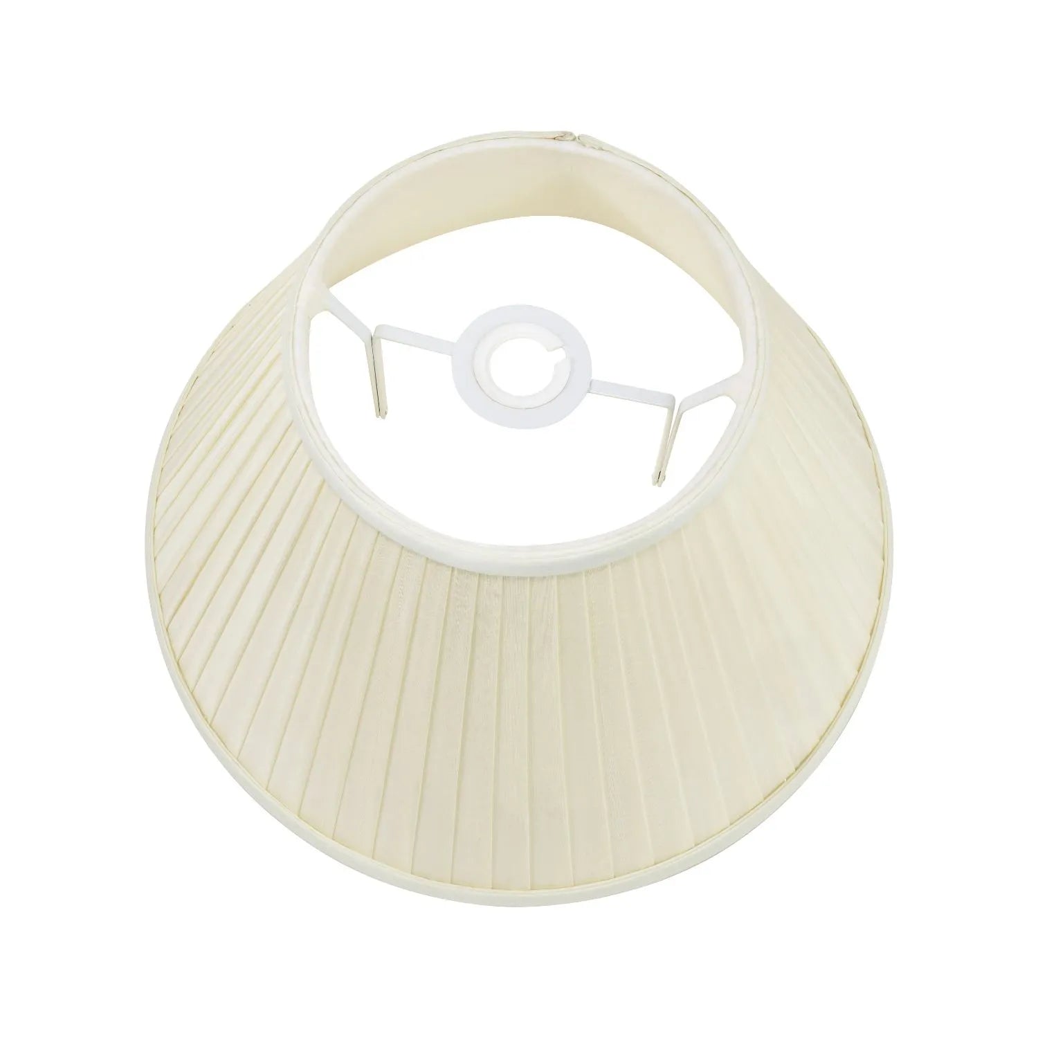 Jenny Worrall Honeysuckle & Foliage Cream Champagne Gold Glass Table Lamp with Almond Cream Silk Knife Pleat Tapered Shade | Click Style