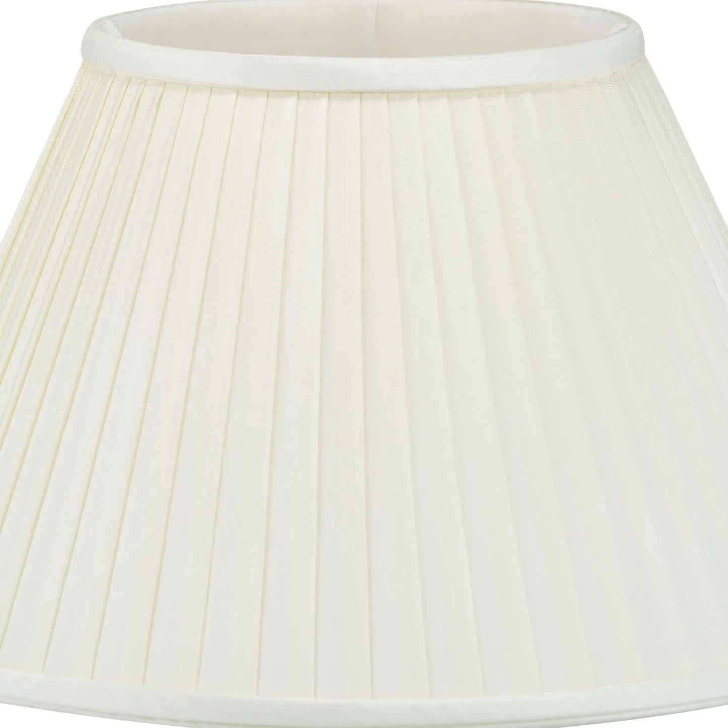 Jenny Worrall Honeysuckle & Foliage Cream Champagne Gold Glass Table Lamp with Almond Cream Silk Knife Pleat Tapered Shade | Click Style