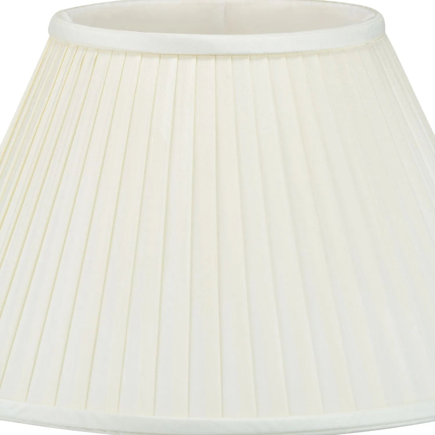 Jenny Worrall Honeysuckle & Foliage Cream Champagne Gold Glass Table Lamp with Almond Cream Silk Knife Pleat Tapered Shade | Click Style