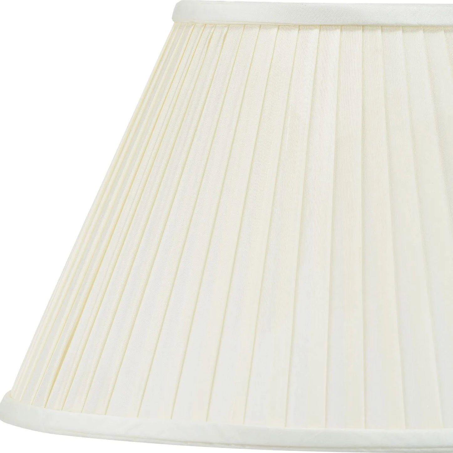 Jenny Worrall Honeysuckle & Foliage Cream Champagne Gold Glass Table Lamp with Almond Cream Silk Knife Pleat Tapered Shade | Click Style