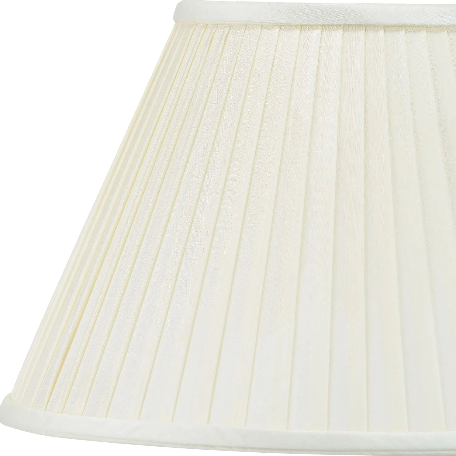 Jenny Worrall Honeysuckle & Foliage Cream Champagne Gold Glass Table Lamp with Almond Cream Silk Knife Pleat Tapered Shade | Click Style