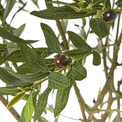 Large Artificial Olive Tree in White Pot with Black Olives 240cm Tall Faux Olive Tree - Click Style