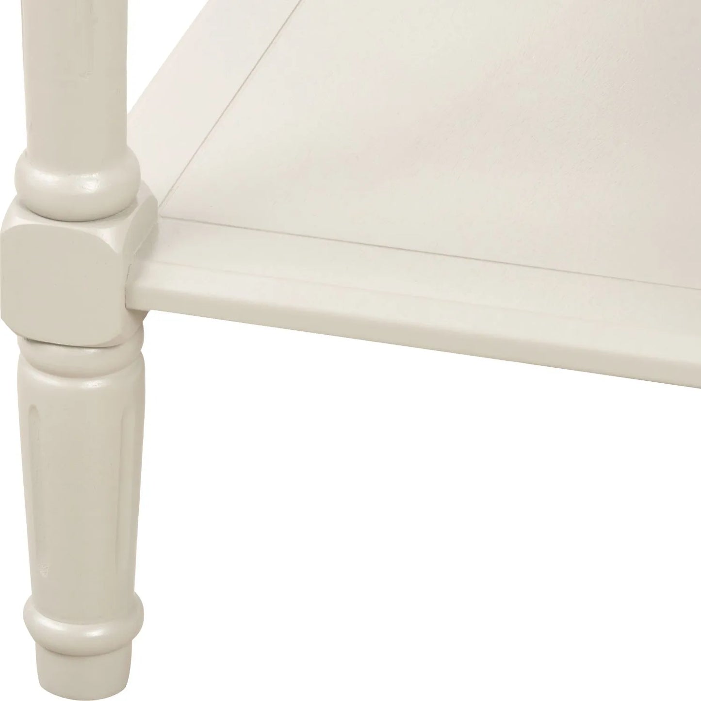 Large Light Beige Wooden Console Table with Shelf – Long 160cm Pine Hallway Console Table with Turned Legs & Lower Storage 80x160x40cm | Click Style