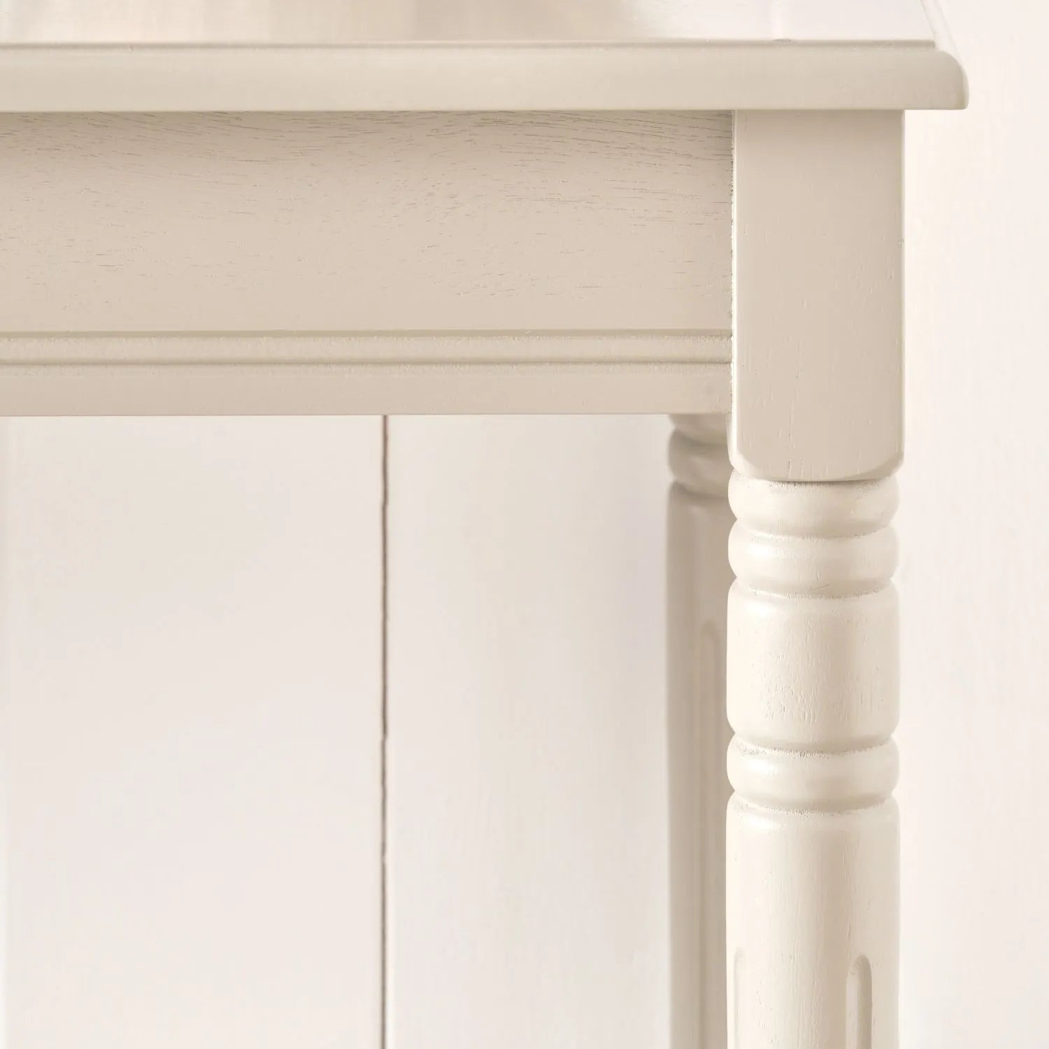 Large Light Beige Wooden Console Table with Shelf – Long 160cm Pine Hallway Console Table with Turned Legs & Lower Storage 80x160x40cm | Click Style