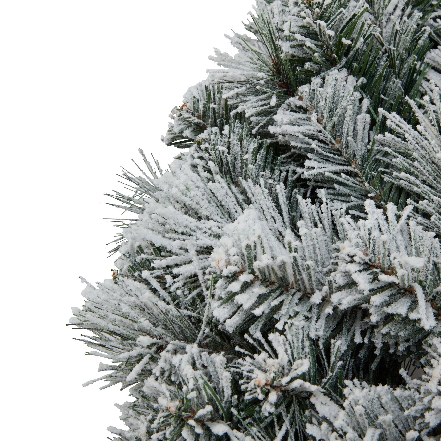 Large Snow Frosted Pine Wreath 60x60cm - Click Style