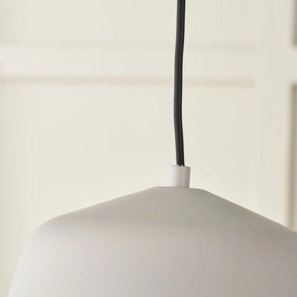 Light Grey Adjustable Retro Pendant Ceiling Light with Metal Dome Shade – Modern Hanging Suspension Lamp 122x29x29cm | Click Style