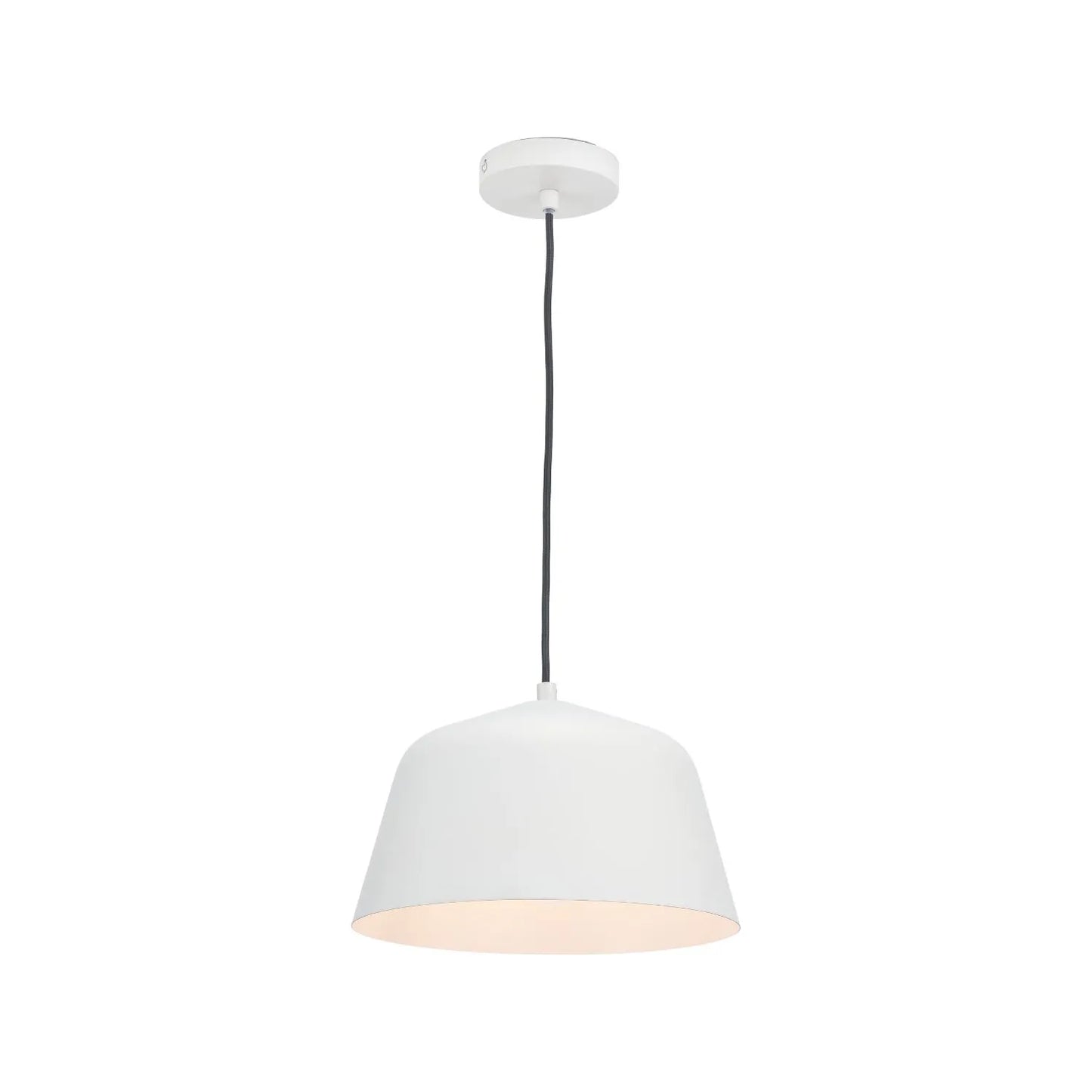 Light Grey Adjustable Retro Pendant Ceiling Light with Metal Dome Shade – Modern Hanging Suspension Lamp 122x29x29cm | Click Style