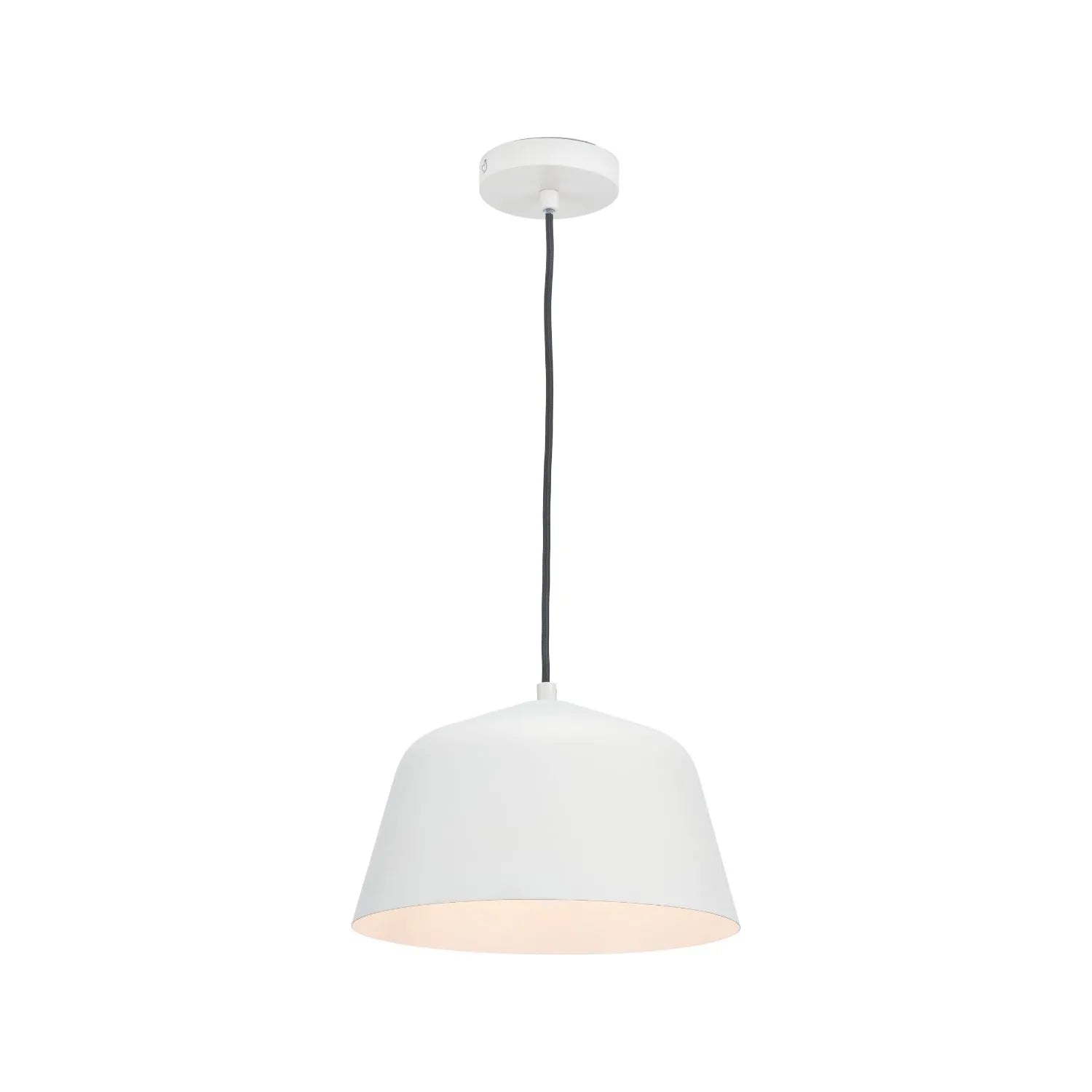 Light Grey Adjustable Retro Pendant Ceiling Light with Metal Dome Shade – Modern Hanging Suspension Lamp 122x29x29cm | Click Style