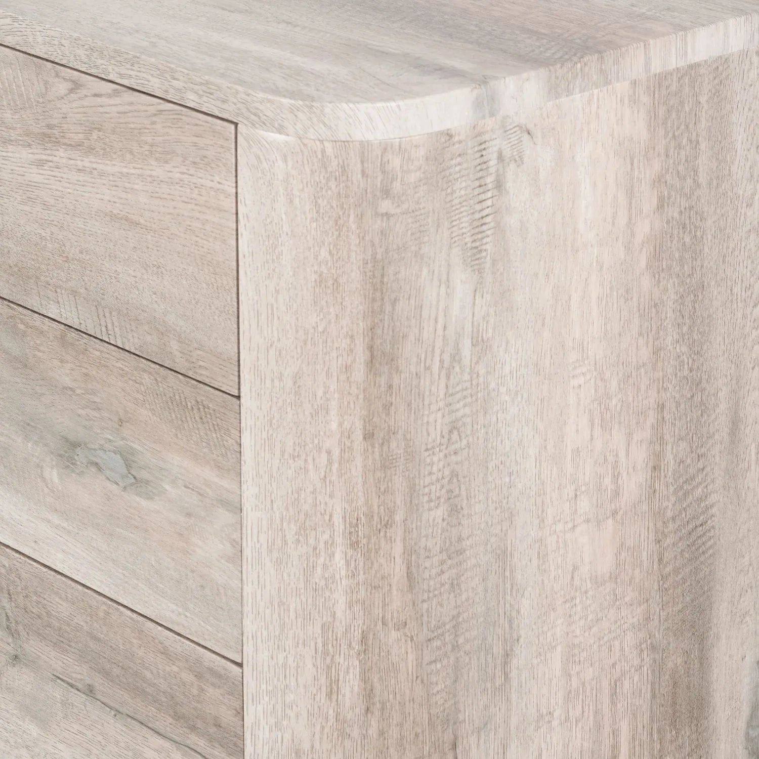 Light Grey Oak Veneer 5 Drawer Chest of Drawers with Tapered Black Metal Legs – Scandinavian Tallboy Unit H100xW50xD40cm – Grey Oak Veneer Tall Chest with Handle-Free Drawers & Black Steel Frame | Click Style