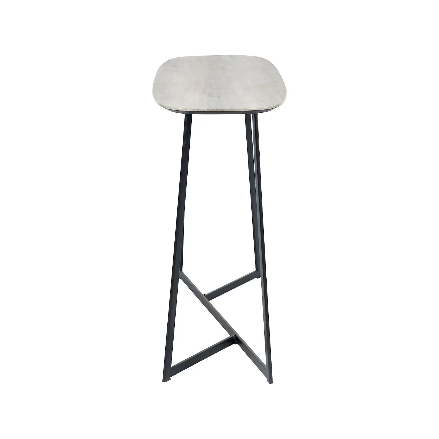 Light Grey Oak Veneer Slim Console Table with Curved Edges & Tapered Black Metal Legs – Scandinavian Narrow Hallway Table H80xW120xD20cm – Modern Grey Oak with Black Steel Frame | Click Style